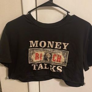 Money Talks Crop Top .